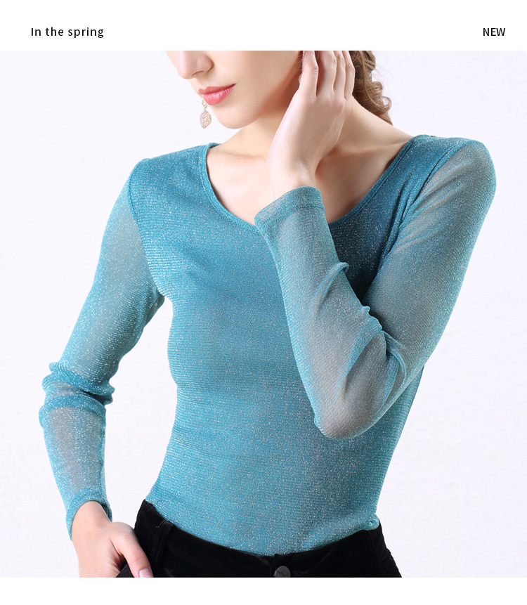ladies blouses womens tops and long sleeve solid O-Neck Regular blouse women roupas feminina 5902 50 210427