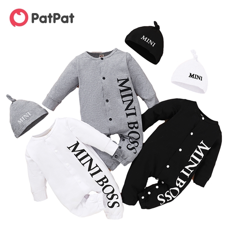 Arrival Autumn and Winter Baby MINI BOSS Letter Print Jumpsuit with Hat One Pieces Clothes Three Colors 210528, Light grey
Arrival Autumn and Winter Baby MINI BOSS Letter Print Jumpsuit with Hat One Pieces Clothes Three Colors 210528, Light grey