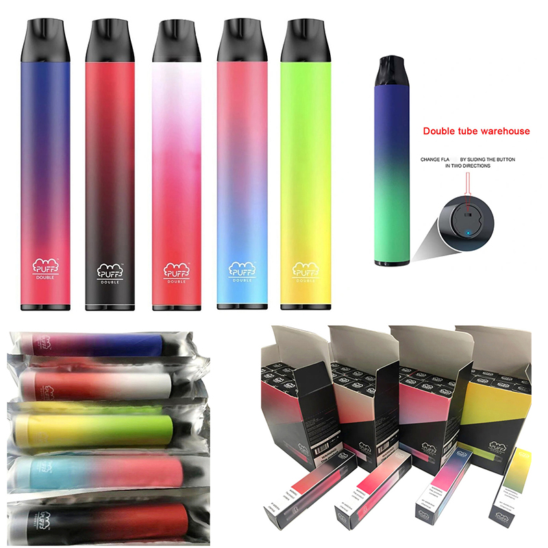 2021 Puff Double 2 in 1 Disposable Vape Pen Kits 2000 Puffs cigarettes 900mAh Battery 6ML Vapor Pod Device eCigs Puffbars Vapes
2021 Puff Double 2 in 1 Disposable Vape Pen Kits 2000 Puffs cigarettes 900mAh Battery 6ML Vapor Pod Device eCigs Puffbars Vapes