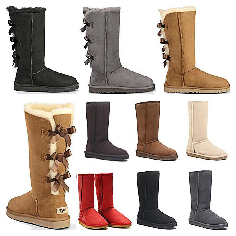 Top quality wgg women Australia classic fashion snow boots 3 bow fur chestnut black Grey chocolate girl Tall Winter Boot size 36-41 outdoor
Top quality wgg women Australia classic fashion snow boots 3 bow fur chestnut black Grey chocolate girl Tall Winter Boot size 36-41 outdoor