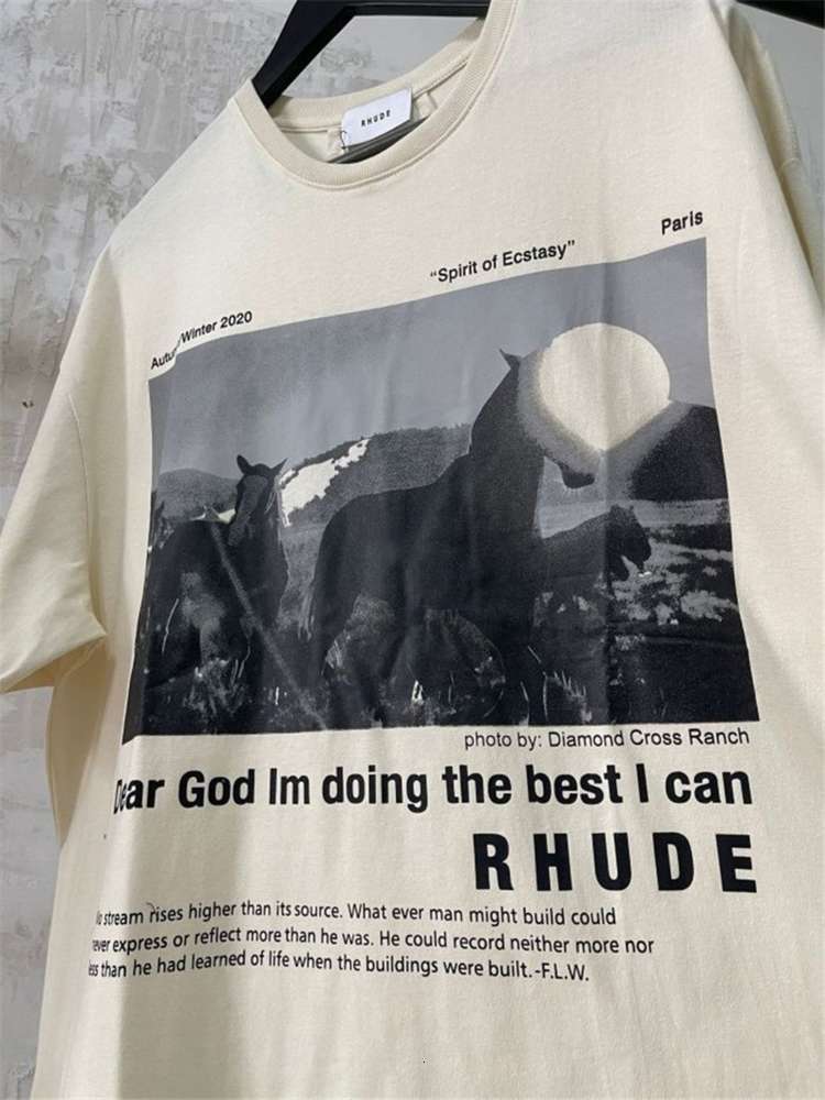 New Collection Rhude Dream T-shirt Men High Quality Heavy Dust Shirt Vintage Horse Photo Print Rhude Shirts For Men, 12
New Collection Rhude Dream T-shirt Men High Quality Heavy Dust Shirt Vintage Horse Photo Print Rhude Shirts For Men, 12