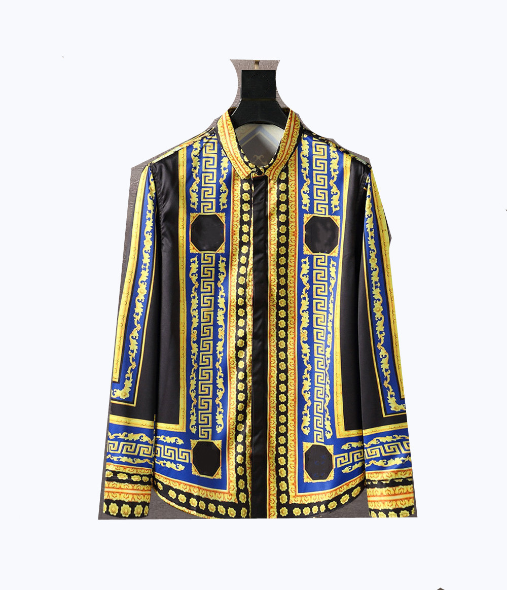 2021 Luxurys Designers Men's Business Casuals shirt men long sleeve striped slim fit masculina wine social male T-shirts fashion checked M-3XL#106, Gold
2021 Luxurys Designers Men's Business Casuals shirt men long sleeve striped slim fit masculina wine social male T-shirts fashion checked M-3XL#106, Gold