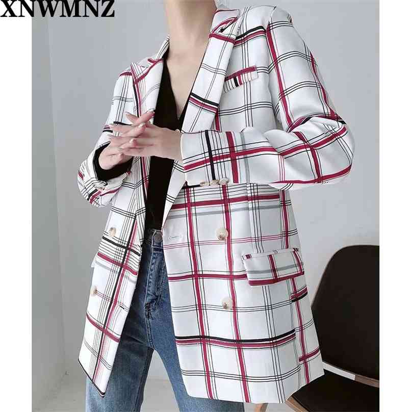 Fashion Autumn Women Plaid Blazers and Jackets Work Office Lady Suit Slim Double Breasted Business Female Blazer Coat 210520, Multi
Fashion Autumn Women Plaid Blazers and Jackets Work Office Lady Suit Slim Double Breasted Business Female Blazer Coat 210520, Multi