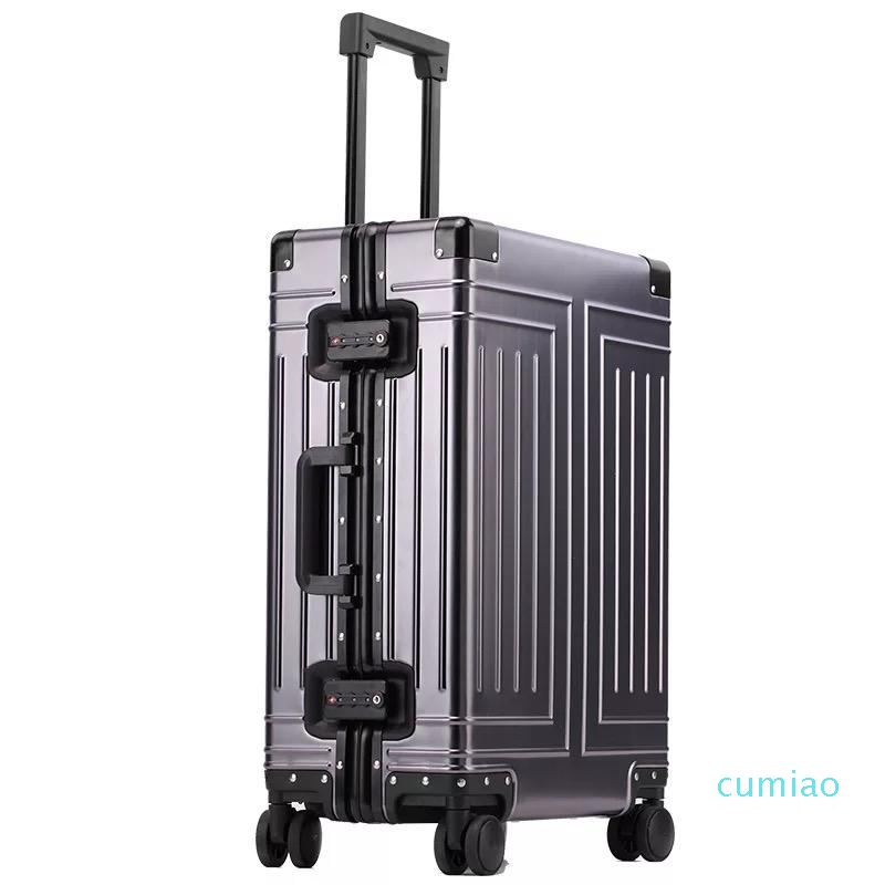 Suitcases Top Quality 100% Aluminum Magnesium Travel Luggage 20/24/28 Inch Brand Trolley Suitcase Spinner Boarding Rolling
Suitcases Top Quality 100% Aluminum Magnesium Travel Luggage 20/24/28 Inch Brand Trolley Suitcase Spinner Boarding Rolling