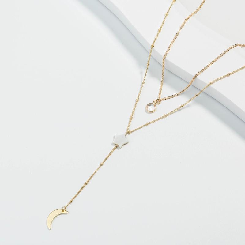 Chains Bohemian Natural Pearl Stone Beads Moon Water Drop Pendant Chain Necklaces For Women Vintage Multi Layer Jewelry Collar Gift
Chains Bohemian Natural Pearl Stone Beads Moon Water Drop Pendant Chain Necklaces For Women Vintage Multi Layer Jewelry Collar Gift
