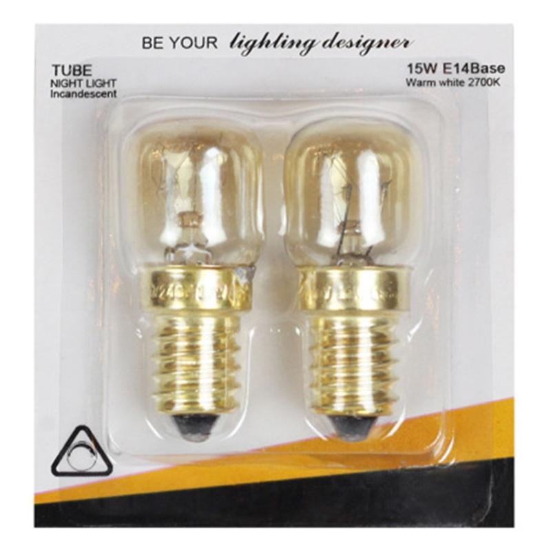 Other Lighting Bulbs & Tubes 2pcs 220V E14 300 Degree High Temperature Resistant Microwave Oven Bulb Cooker Lamp 15/25W Drop