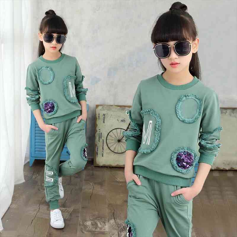 teen girls clothes set sequin baby long sleeve pants 2 pcs kids tracksuit sports suits children clothing, White
teen girls clothes set sequin baby long sleeve pants 2 pcs kids tracksuit sports suits children clothing, White
