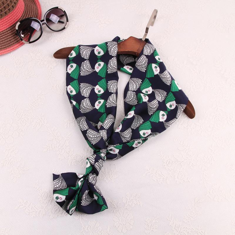 Scarves Summer Spring Silk Scarf Women Fashion Ladies Printing Female Long Narrow Bag Strip Small Towels Tie, Blue;gray
Scarves Summer Spring Silk Scarf Women Fashion Ladies Printing Female Long Narrow Bag Strip Small Towels Tie, Blue;gray