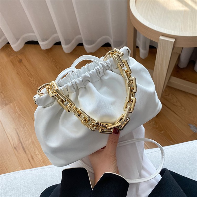 SWDF Day Clutch Thick Gold Chains dumpling Clip Purse Bag Women Cloud Underarm Shoulder Bag Pleated Baguette Pouch Totes Handbag, Yellow
SWDF Day Clutch Thick Gold Chains dumpling Clip Purse Bag Women Cloud Underarm Shoulder Bag Pleated Baguette Pouch Totes Handbag, Yellow