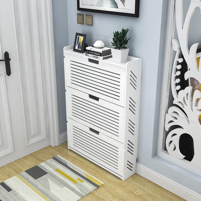 Clothing & Wardrobe Storage European-style Simple Ultra-thin Entrance Three-storey Large-capacity Flip Small Cabinet Home Door Multi-layer F
Clothing & Wardrobe Storage European-style Simple Ultra-thin Entrance Three-storey Large-capacity Flip Small Cabinet Home Door Multi-layer F