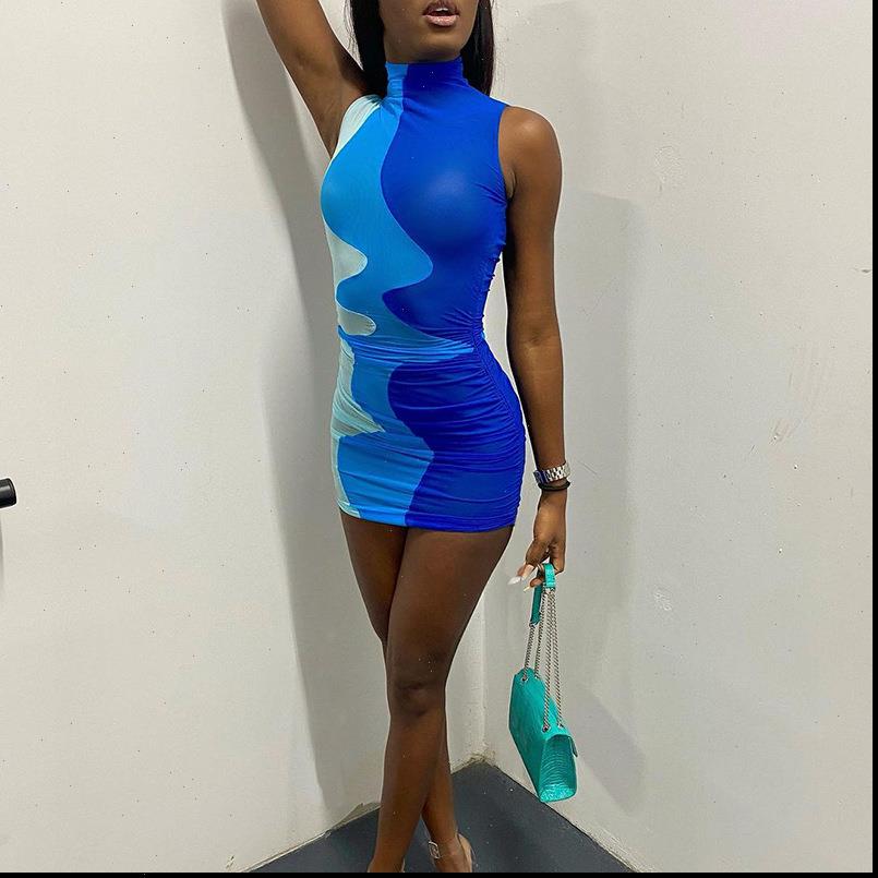 Women Ruched Mini Dress Dresses Sleeveless Bodycon Bandage Sexy Turtleneck Elegant Summer Fashion Club Night Party, Blue
Women Ruched Mini Dress Dresses Sleeveless Bodycon Bandage Sexy Turtleneck Elegant Summer Fashion Club Night Party, Blue