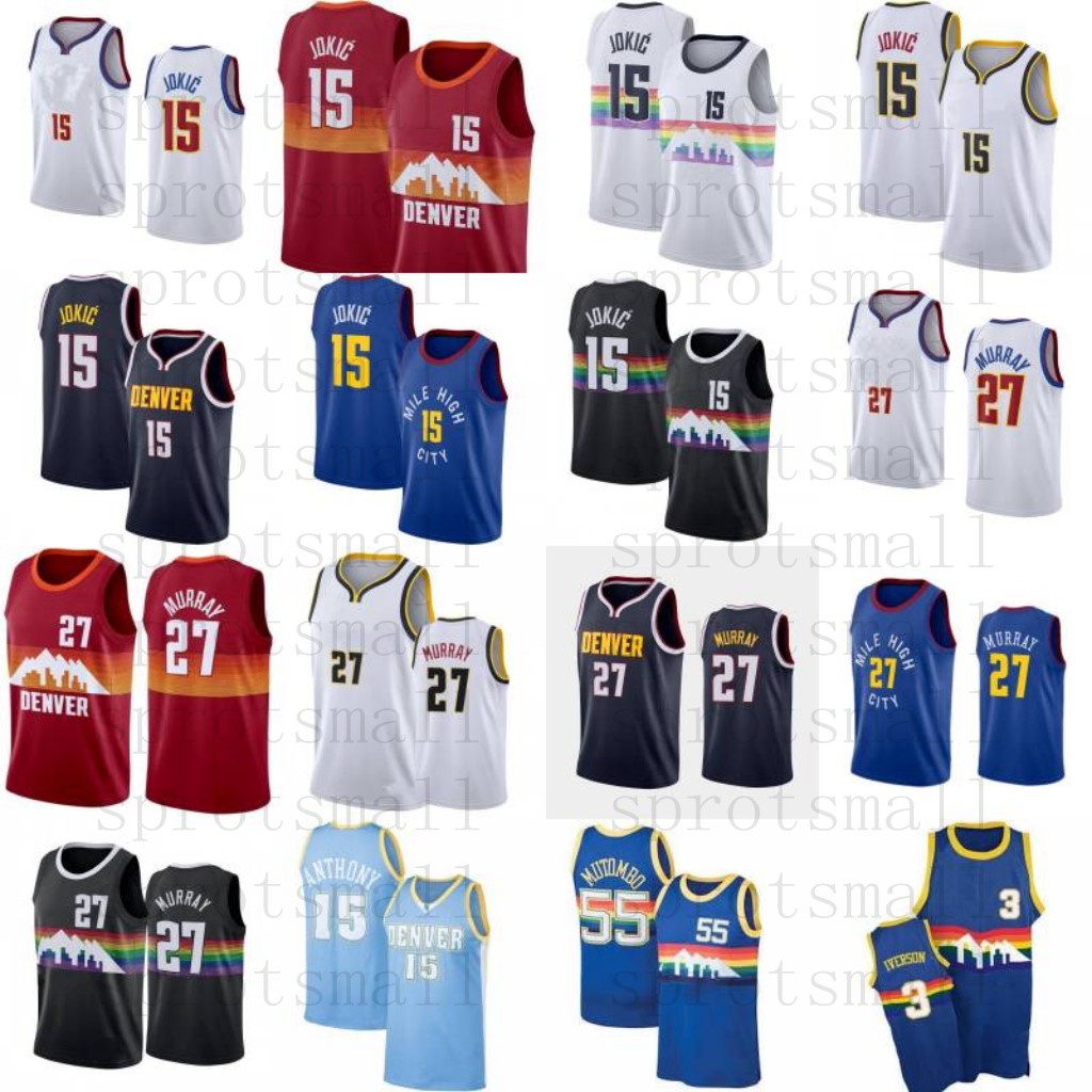 15 Jokic Jamal 27 Murray Basketball Jersey Mens Allen 3 Iverson Carmelo Anthony Dikembe 55 Mutombo Retro Shirt
15 Jokic Jamal 27 Murray Basketball Jersey Mens Allen 3 Iverson Carmelo Anthony Dikembe 55 Mutombo Retro Shirt