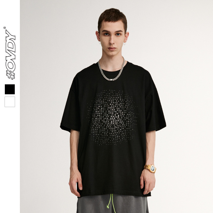 wxwovdy men's 2021 spring and summer new street dark ins printed loose men's short sve t-shirt, White;black
wxwovdy men's 2021 spring and summer new street dark ins printed loose men's short sve t-shirt, White;black