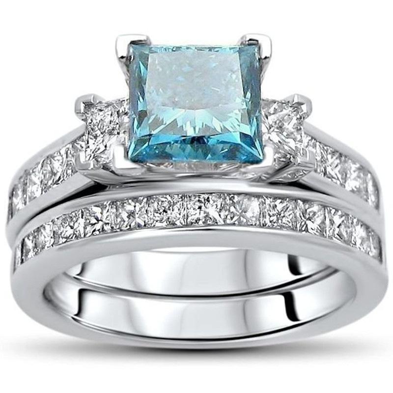 Cluster Rings Wedding Set For Women Luxury Silver Color + Blue Zircon Jewelry Engagement Gift Accessories Wholesale KBR356, Golden;silver
Cluster Rings Wedding Set For Women Luxury Silver Color + Blue Zircon Jewelry Engagement Gift Accessories Wholesale KBR356, Golden;silver