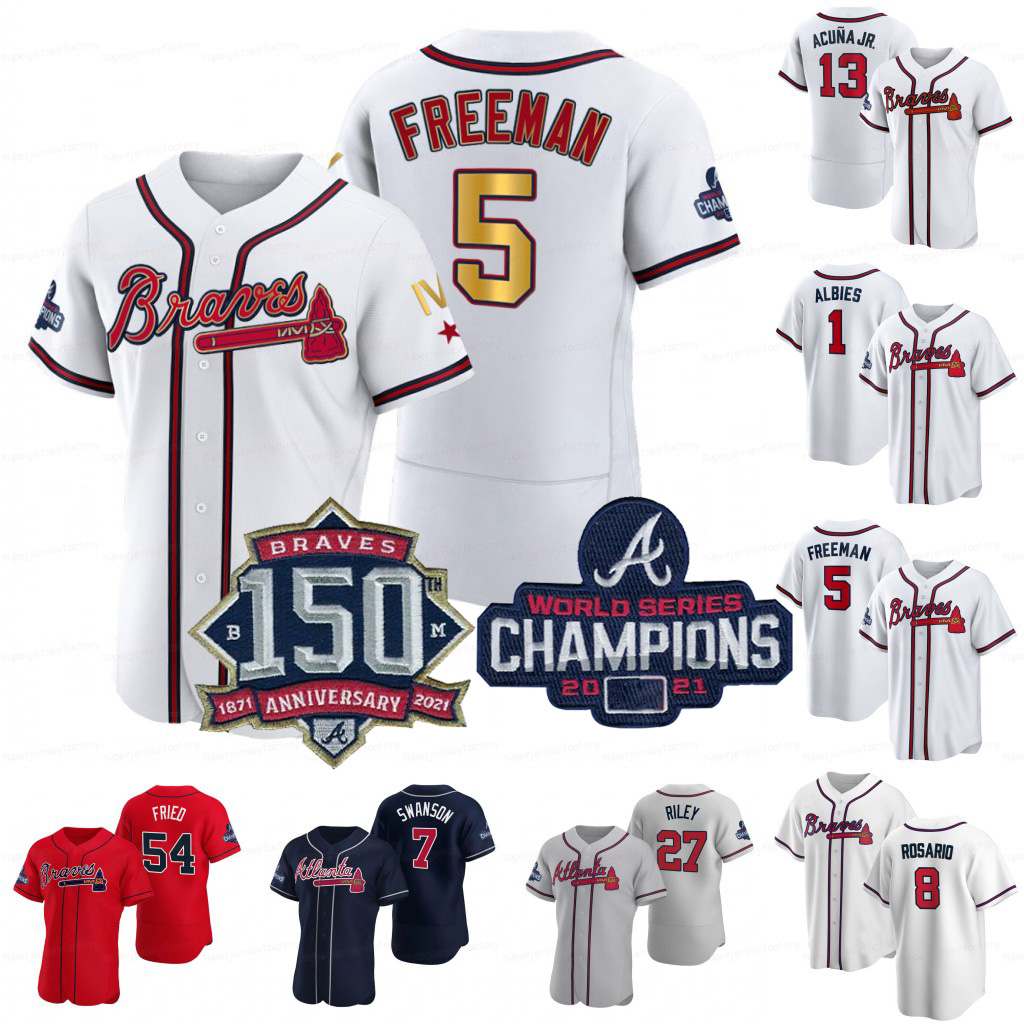 Freddie Freeman Braves 2021 World Series Champions Jersey Dansby Swanson Max Fried Ronald Acuna Jr. Eddie Rosario Ozzie Albies Chipper Jones Austin Riley Jackson, Beige coolbase
Freddie Freeman Braves 2021 World Series Champions Jersey Dansby Swanson Max Fried Ronald Acuna Jr. Eddie Rosario Ozzie Albies Chipper Jones Austin Riley Jackson, Beige coolbase