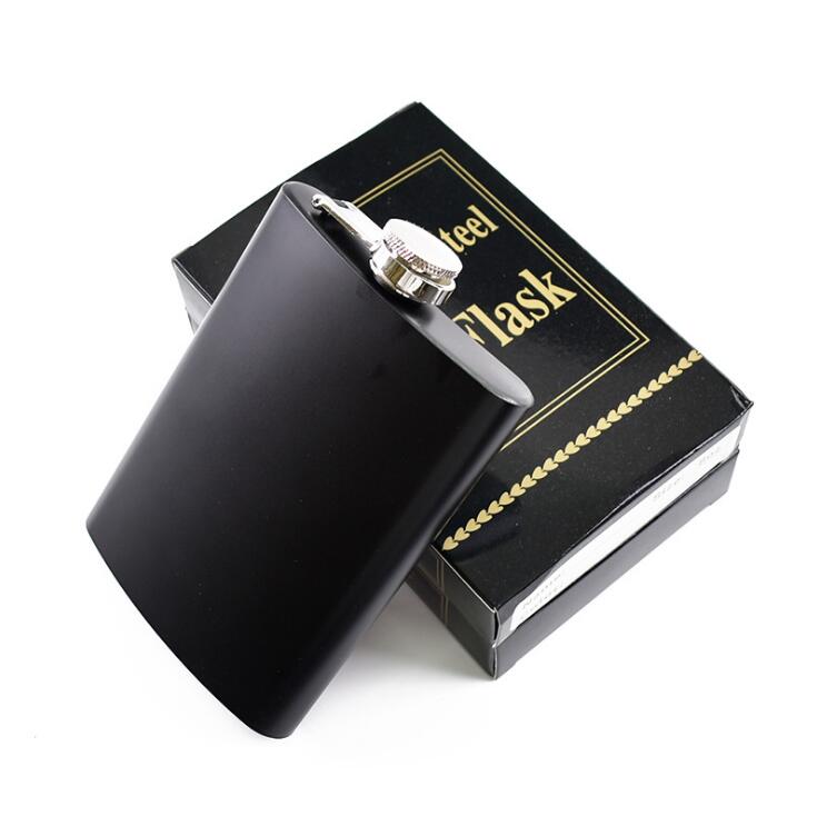 20pcs Matt black 6oz 8oz Liquor Hip Flask Screw Caps Stainless steel wine pot Russian portable laser welding Personalized logo
20pcs Matt black 6oz 8oz Liquor Hip Flask Screw Caps Stainless steel wine pot Russian portable laser welding Personalized logo