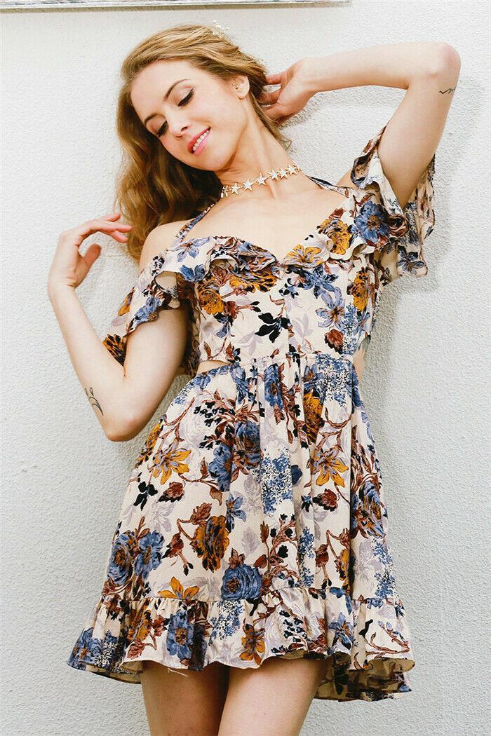 women natural womens dress summer boho strappy mini casual floral print v neck short evening party beach sundress backless, Black;gray
women natural womens dress summer boho strappy mini casual floral print v neck short evening party beach sundress backless, Black;gray