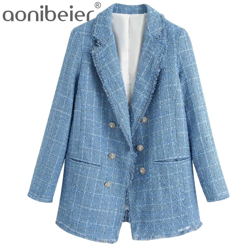 Women Vintage Blue Blazers Fashion Ladies Elegant Thick Blazer Jackets Casual Female Loose Suit Girls Chic Jacket 210604
Women Vintage Blue Blazers Fashion Ladies Elegant Thick Blazer Jackets Casual Female Loose Suit Girls Chic Jacket 210604