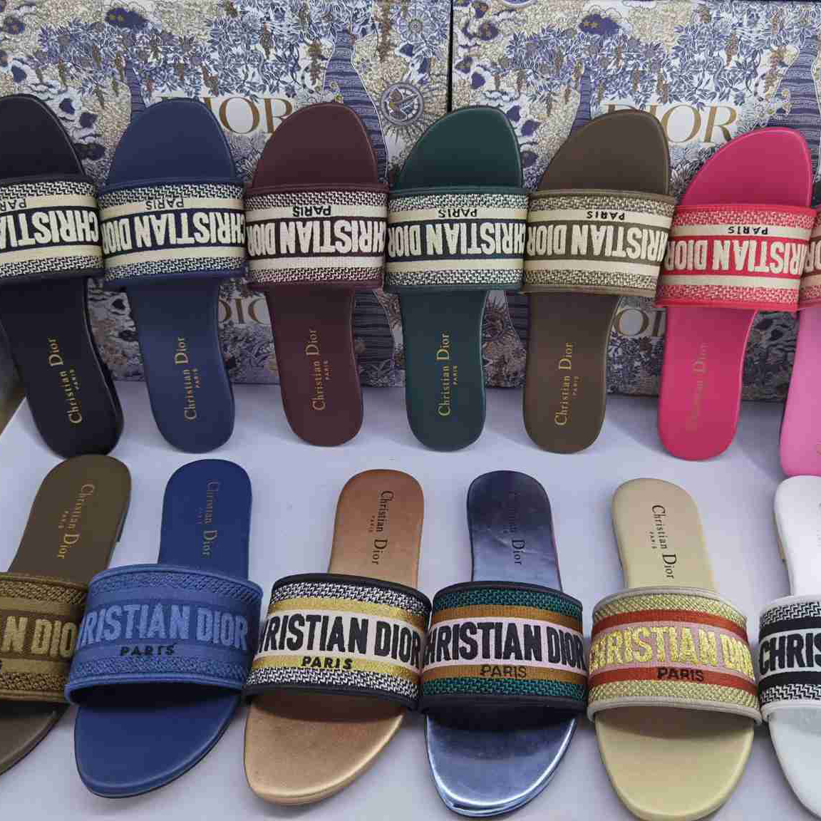 Classic Dupe Paris Women Slippers Scuffs Summer Sandals Beach Sandal Navy Blue Flip Flops Embroidered Slide Floral Letters Sliders 35-43, 12
Classic Dupe Paris Women Slippers Scuffs Summer Sandals Beach Sandal Navy Blue Flip Flops Embroidered Slide Floral Letters Sliders 35-43, 12