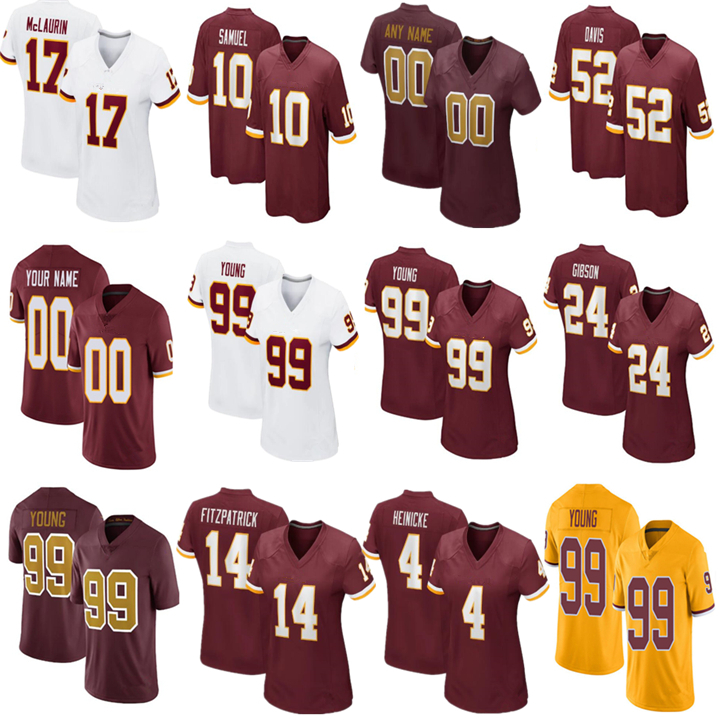 4 Taylor Heinicke 99 Chase Young Custom Waywashingtonson Football Jerseys 17 Terry McLaurin Fitzpatrick Antonio Gibson Johnteam Logan Thomas Riggins Jamin Davis, Shown
4 Taylor Heinicke 99 Chase Young Custom Waywashingtonson Football Jerseys 17 Terry McLaurin Fitzpatrick Antonio Gibson Johnteam Logan Thomas Riggins Jamin Davis, Shown