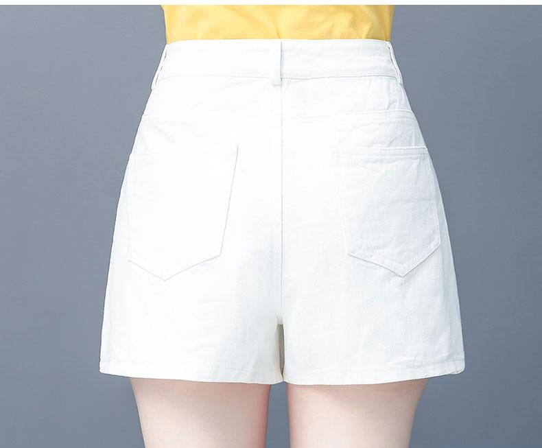 Summer 2021 Spring Womens Irregular Beige Black Denim Shorts Skirts , Korean Style Causal Button Jeans Skirt For Woman Women's