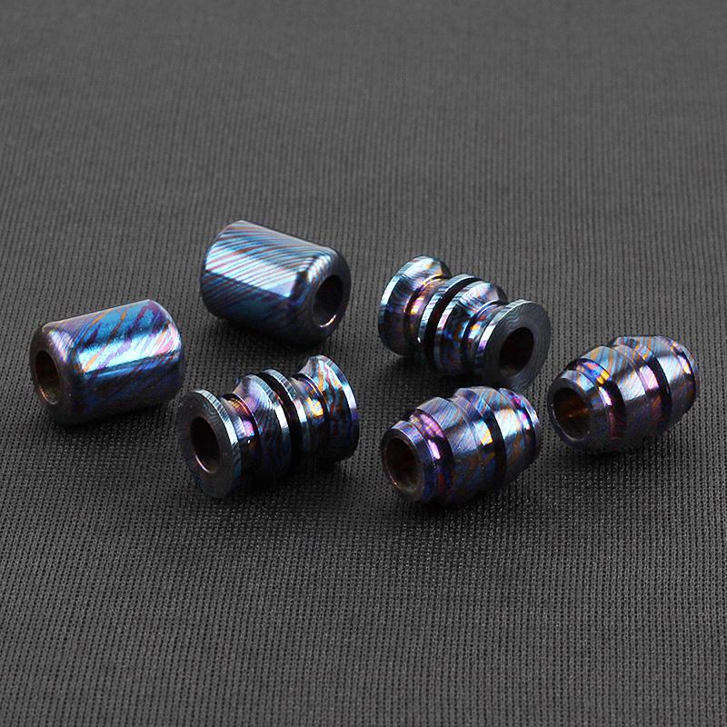 Outdoor Gadgets High Quality Titanium Mascus Pendant DIY Key Bracelet Accessories Beads Timascus Paracord Bead от DHgate WW