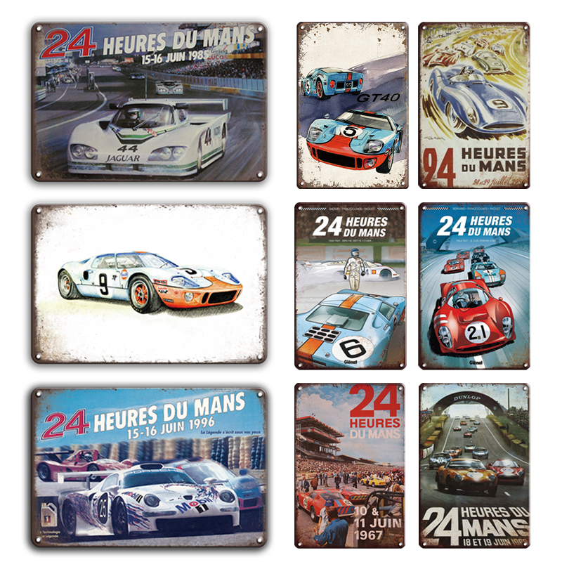 vintage 24 heures du mans metal plaque tin sign 1968 24 hours of le mans metal poster decorative plates bar home wall decoration
vintage 24 heures du mans metal plaque tin sign 1968 24 hours of le mans metal poster decorative plates bar home wall decoration