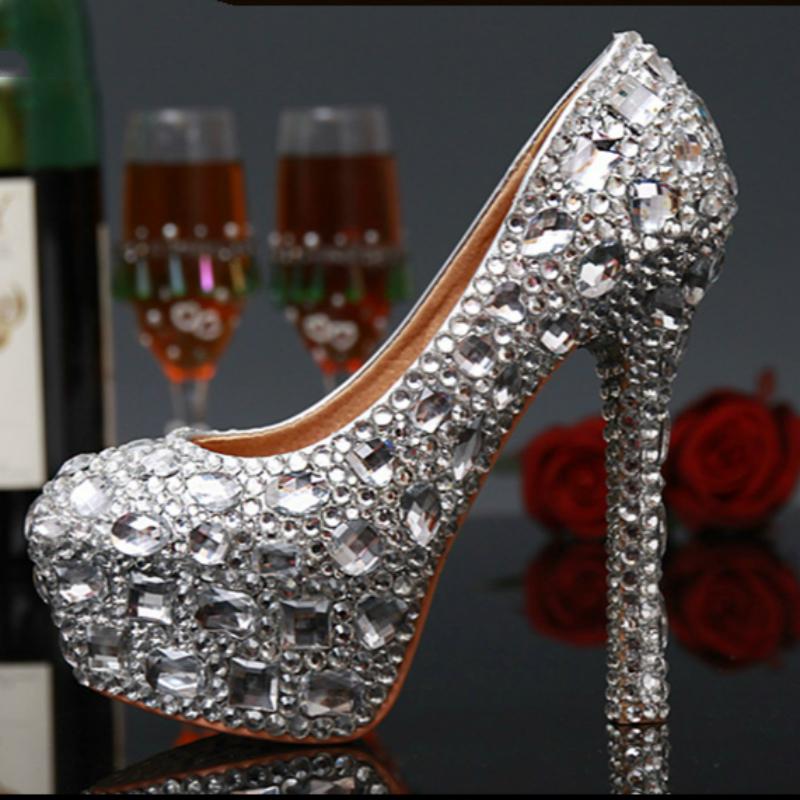 Dress Shoes Women Wedding Crystal Silver Red Platform Pumps Bride Bridesmaid Sexy High Heels Party Big Size 43, Red 3cm heel
Dress Shoes Women Wedding Crystal Silver Red Platform Pumps Bride Bridesmaid Sexy High Heels Party Big Size 43, Red 3cm heel