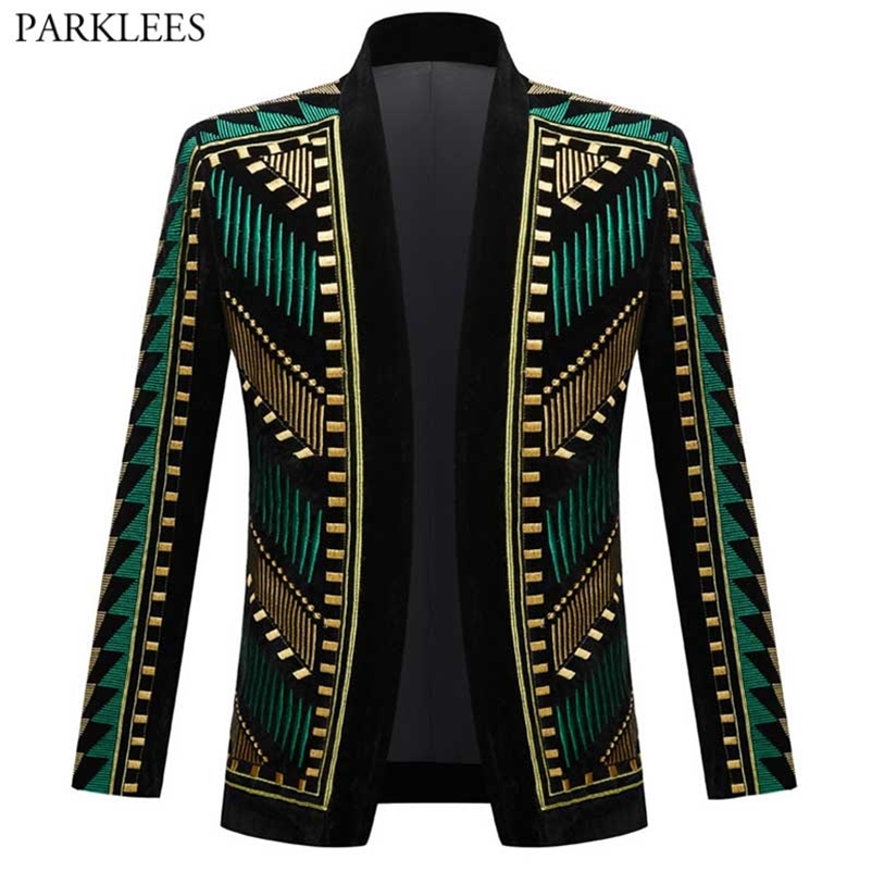 Luxury African Embroidery Cardigan Blazer Jacket Men Shawl Lapel Slim Fit Striped Suit Jacktes Male Party Prom Wedding Costumes 210904, Pattern 2
Luxury African Embroidery Cardigan Blazer Jacket Men Shawl Lapel Slim Fit Striped Suit Jacktes Male Party Prom Wedding Costumes 210904, Pattern 2