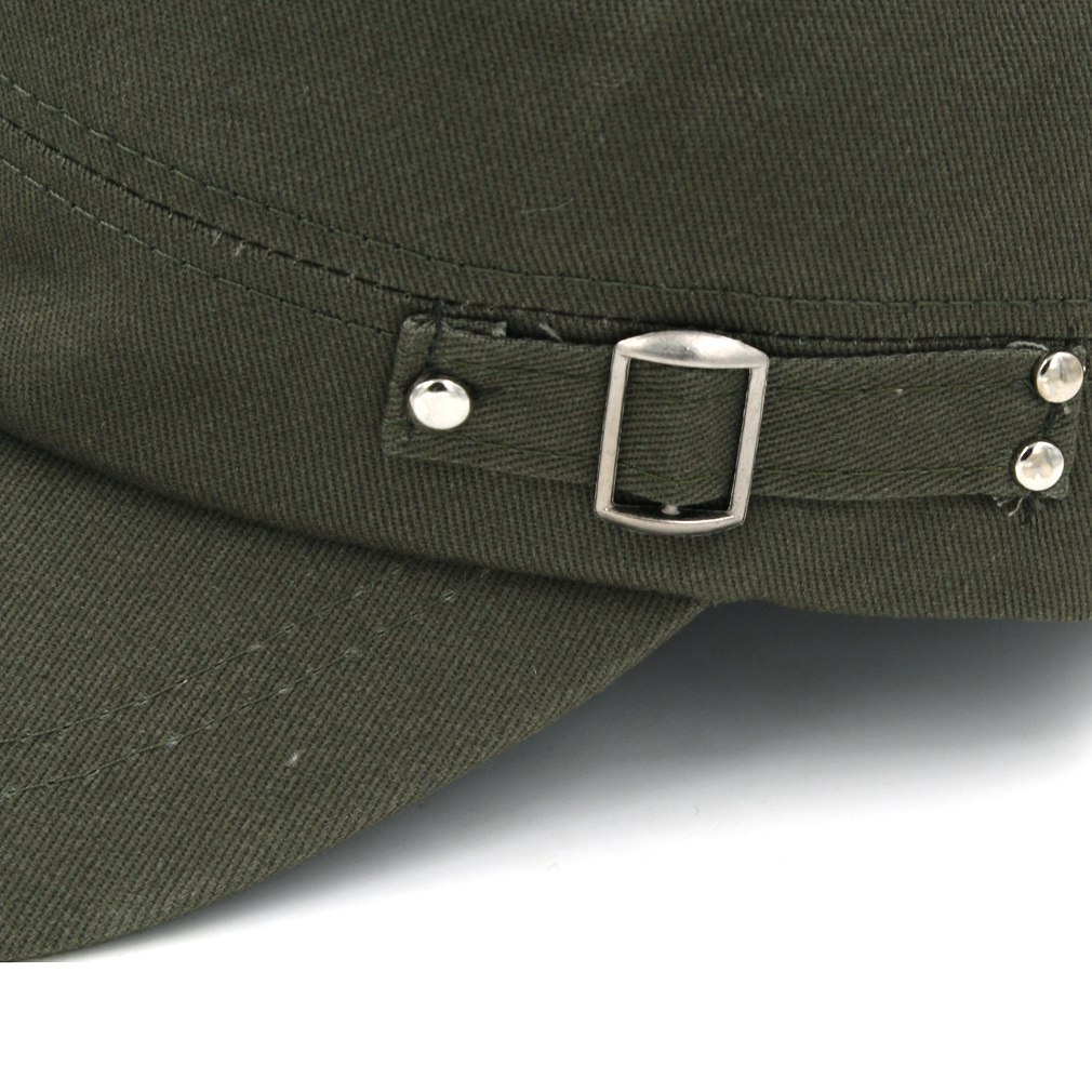 10pcs/lot Unisex Cotton Military Cap Spring Summer Beach Outdoor Street Cool Church Sunhat Flat Top Hat