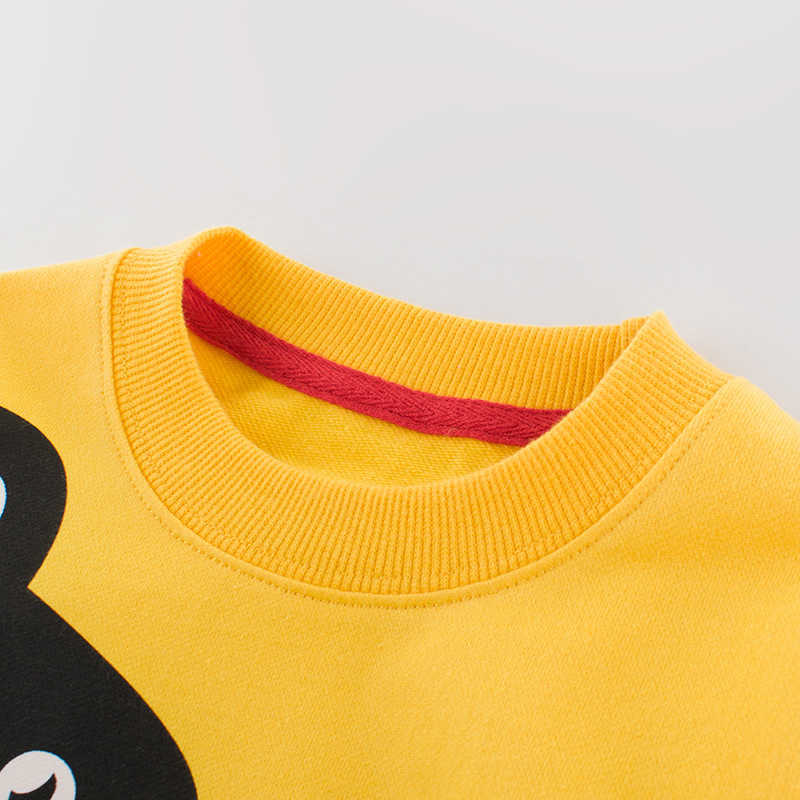 Spring and Autumn Dinosaur Print Long-sleeve Sweatshirt For Kids Boy Tops Long-Sleeve Clothes 210528