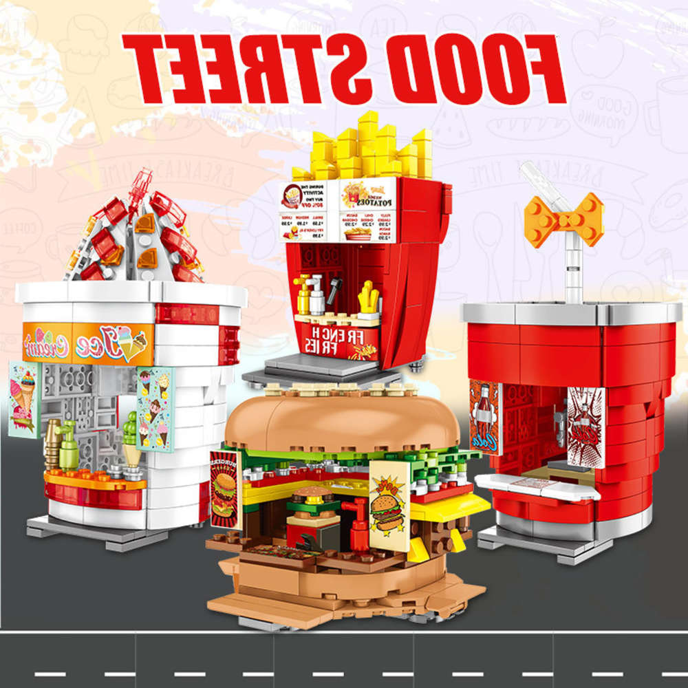 Assembled toys Senbao Street View snack shop compatible with LEGO children's DIY small particle block toys
Assembled toys Senbao Street View snack shop compatible with LEGO children's DIY small particle block toys