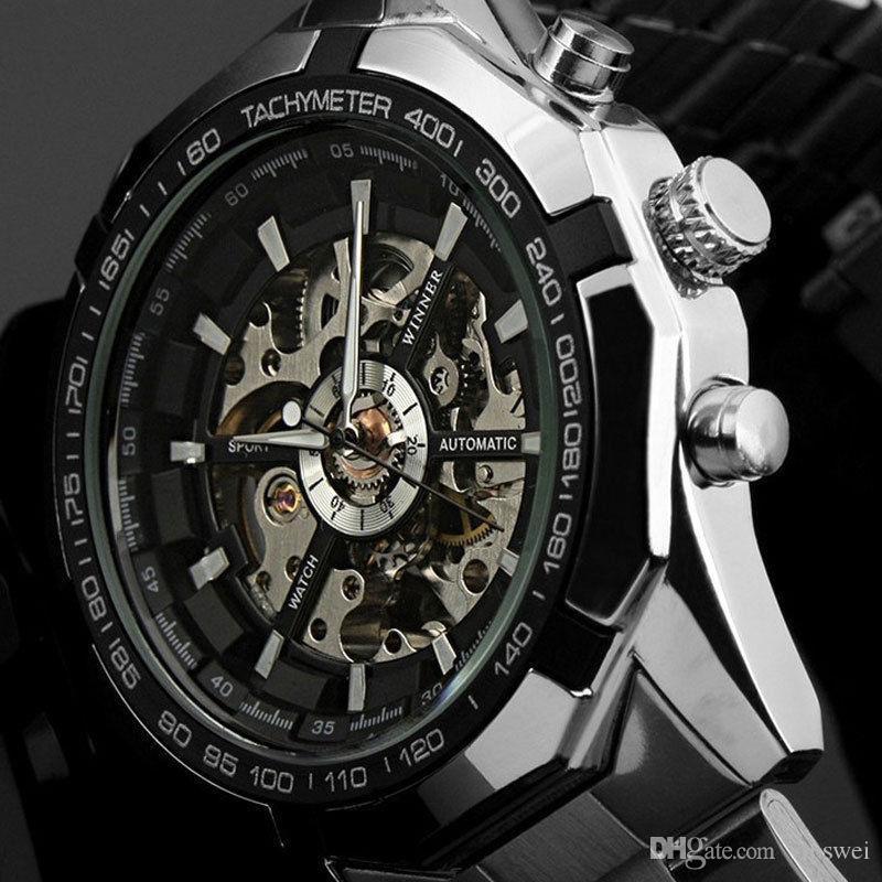 Men's high quality business Luminous watch Automatic mechanical watches nk Sporty vk fashion style Stainless steel with a large dial, White
Men's high quality business Luminous watch Automatic mechanical watches nk Sporty vk fashion style Stainless steel with a large dial, White
