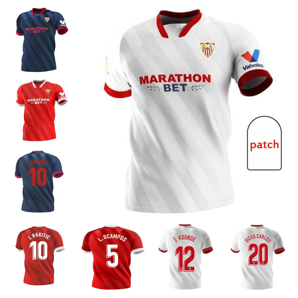 Sevilla fc soccer jersey #10 I.RAKITIC #9 DE JONG 2021 home away third shirt customized football uniforms men, Colour 2
Sevilla fc soccer jersey #10 I.RAKITIC #9 DE JONG 2021 home away third shirt customized football uniforms men, Colour 2