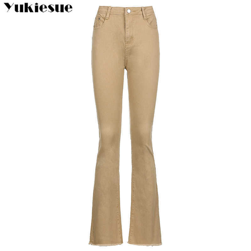 streetwear high waist women's fashion browm jeans woman girls women flare pants trousers female jean femme denim bagge mom jeans 210616