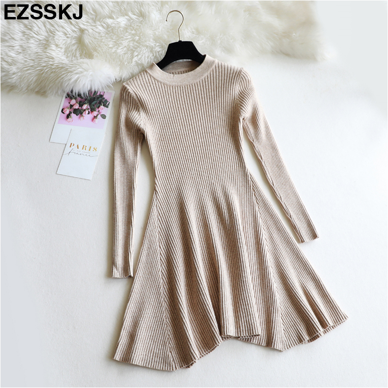 2021chic autumn winter black sweater dress women o-neck long sleeve a line thick knit mini dress female girl short bodycon dress, Black;gray
2021chic autumn winter black sweater dress women o-neck long sleeve a line thick knit mini dress female girl short bodycon dress, Black;gray