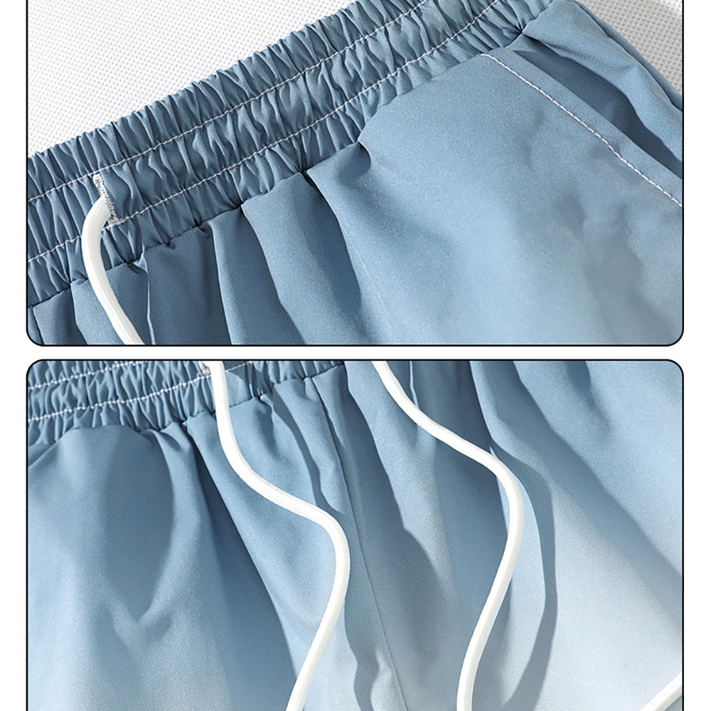 Summer Casual Men's short Three-Color Trendy Mid-Waist Straight Tether Gradient Couple Cargo Shorts B0916 210518