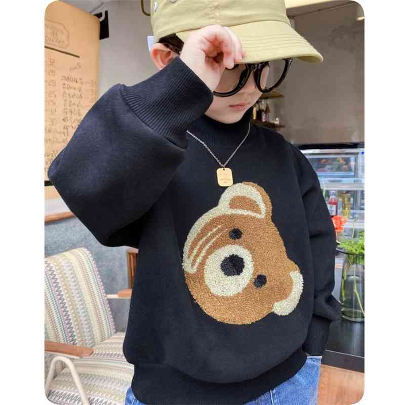 Children's idol children's bear towel embroidery thickened composite one Plush boy's middle collar sweater tide
Children's idol children's bear towel embroidery thickened composite one Plush boy's middle collar sweater tide