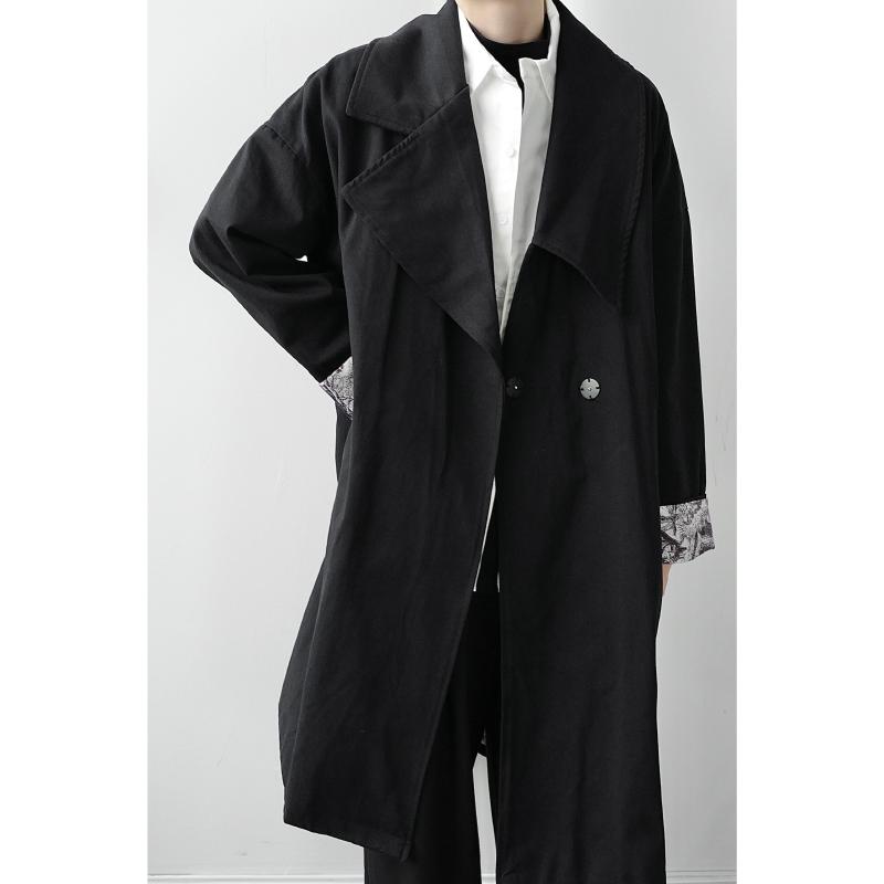 Men' Trench Coats Male Vintage Japan Korea Streetwear Fashion Jacket Overcoat Men Asymmetry Collar Loose Casual Long Trenchcoat Outerwear, W1885
Men' Trench Coats Male Vintage Japan Korea Streetwear Fashion Jacket Overcoat Men Asymmetry Collar Loose Casual Long Trenchcoat Outerwear, W1885