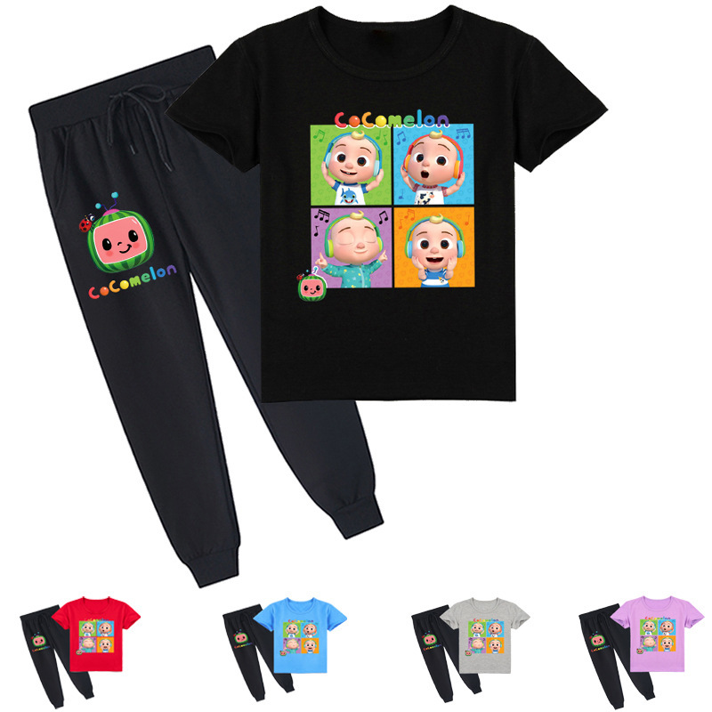 Cocomelon Middle School Children's Cartoon Printing Leisure Sports Short Sleeve T-shirt Pants Set Y295, White
Cocomelon Middle School Children's Cartoon Printing Leisure Sports Short Sleeve T-shirt Pants Set Y295, White