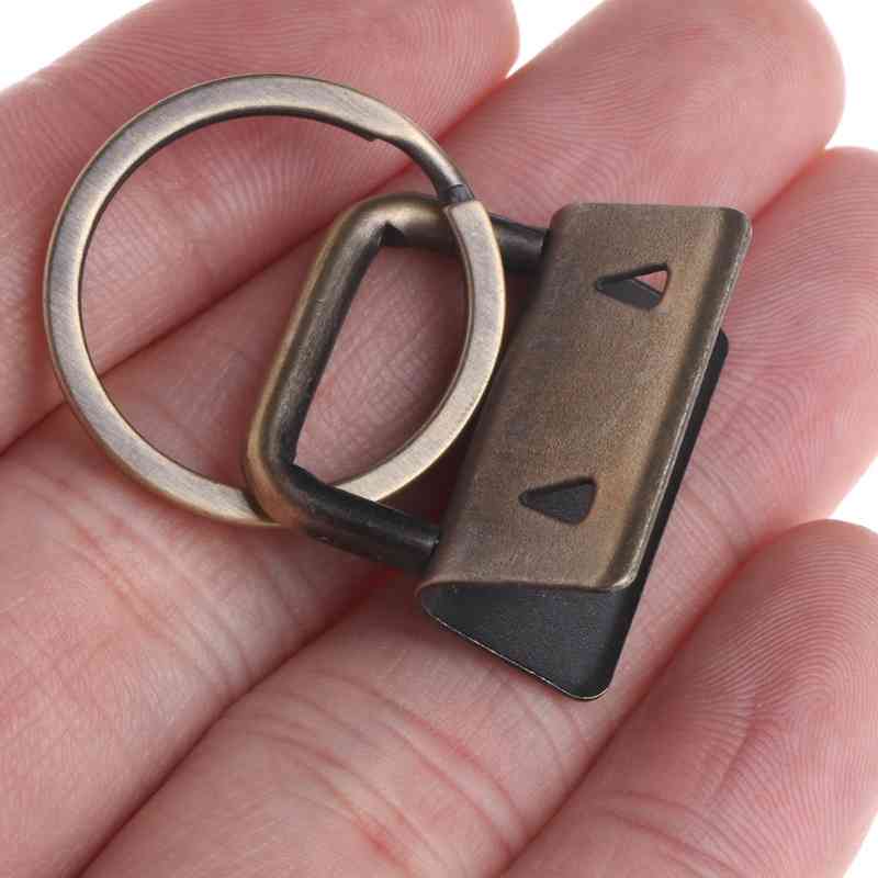 10 Piece Keychain Hardware 25 mm Keychain Split Ring For wristbands Kato Start Clip