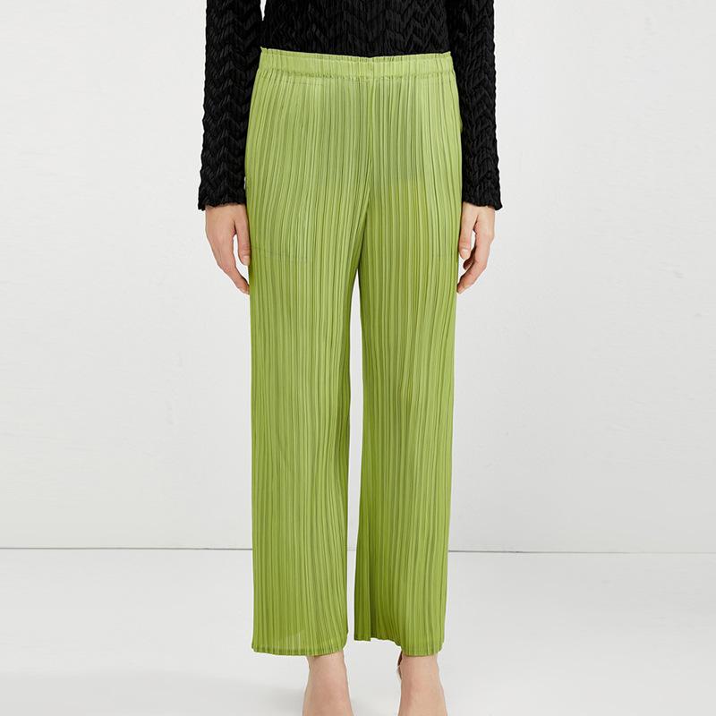 Women's Pants & Capris Spring Summer Casual Women Simple Loose Comfortable Stretch Pleated Trousers Straight Miyake Pleats, Bean green
Women's Pants & Capris Spring Summer Casual Women Simple Loose Comfortable Stretch Pleated Trousers Straight Miyake Pleats, Bean green