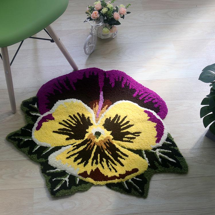 Carpets 3D Pattern Floral Shaped Handmade Embroidery Thick Carpet Home Bedroom Decoration Flower Area Rug Anti-slip-resistant Shower Mat
Carpets 3D Pattern Floral Shaped Handmade Embroidery Thick Carpet Home Bedroom Decoration Flower Area Rug Anti-slip-resistant Shower Mat