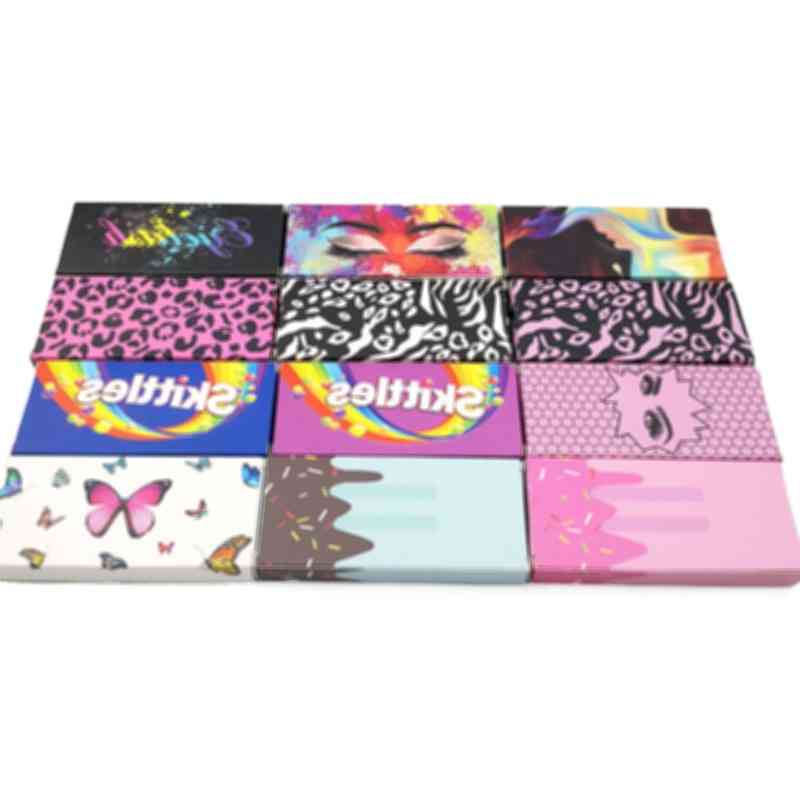 Leopard Eyelash Package Boxes Butterfly Printing False Eyelashes Packaging Rectangular Empty Eyelash Box Case Lashes Box Packaging