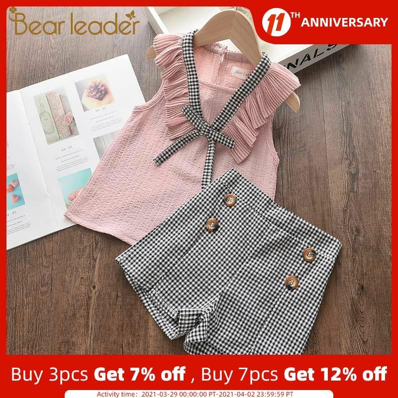 Bear Leader Girls Bowtie Clothing Sets 2021 New Summer Kids Girl Outfits Top and Plaid Pants Clothes 2Pcs Suits Children Sets C0401, White
Bear Leader Girls Bowtie Clothing Sets 2021 New Summer Kids Girl Outfits Top and Plaid Pants Clothes 2Pcs Suits Children Sets C0401, White
