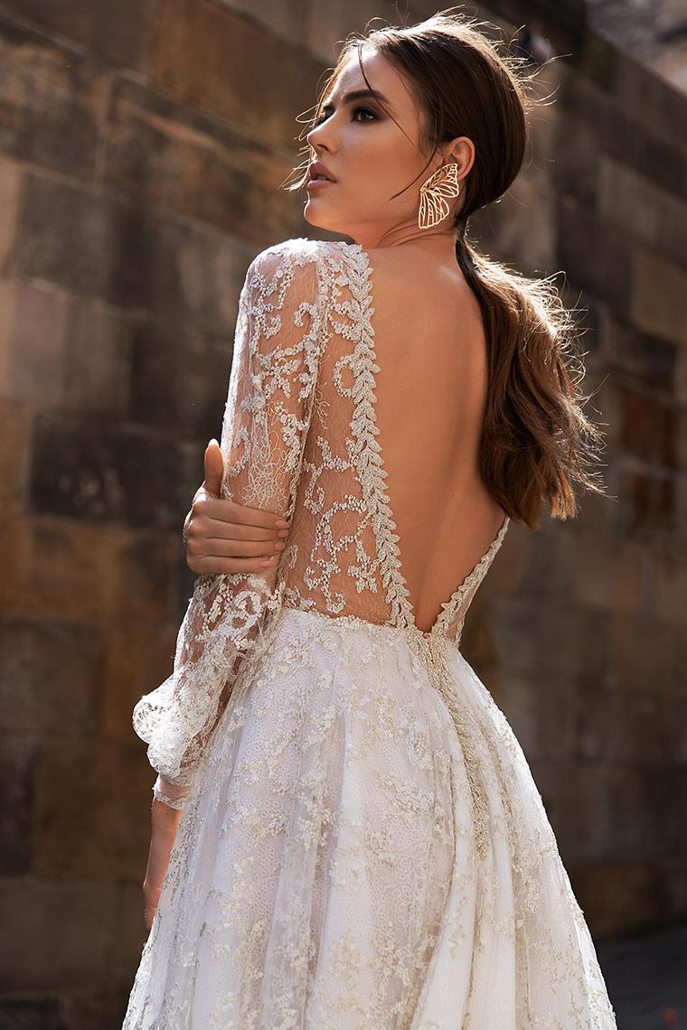 Bohemian 2022 A Line Wedding Dresses Lace Applique Long Sleeve V Neck Bridal Gowns Beaded Boho Beach Abiti Da Sposa