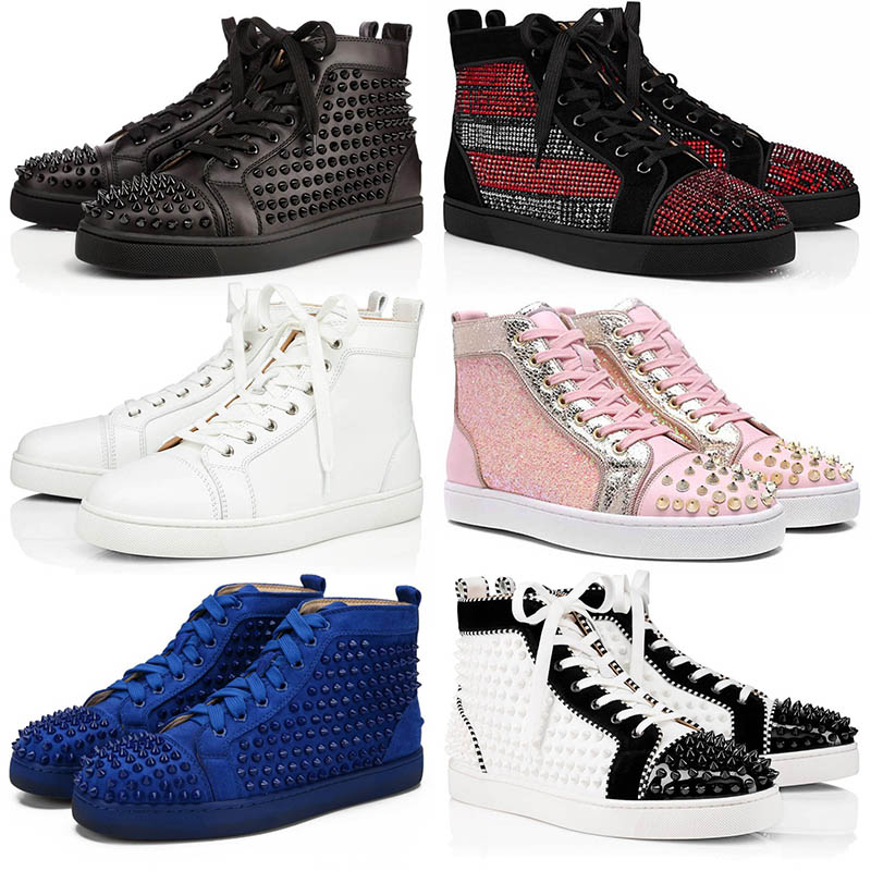 2021 Louboutin Men Women Designer Dress Shoes Platform Sneakers High Low Tops Luxurys Red Bottoms Diamonds Glitter Suede Mens Fashion Trainers
2021 Louboutin Men Women Designer Dress Shoes Platform Sneakers High Low Tops Luxurys Red Bottoms Diamonds Glitter Suede Mens Fashion Trainers
