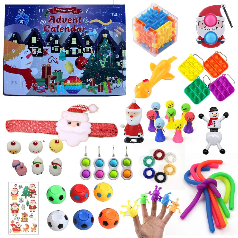 Hot Advent Calendar Set Christmas Fidget Toys Bubble Push Stress Reliever Decompression Toy Xmas Countdown Calendars Adult Kid Funny Gift Party Favor Sea Ship HHA
Hot Advent Calendar Set Christmas Fidget Toys Bubble Push Stress Reliever Decompression Toy Xmas Countdown Calendars Adult Kid Funny Gift Party Favor Sea Ship HHA