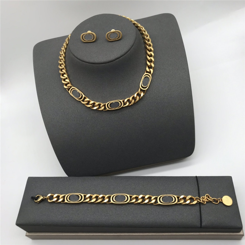 Vintage Hip Hop Necklace Jewelry Sets Designer Letter Chain Bracelets Women Punk Style Earrings Europe America Eardrop Gift, As pic
Vintage Hip Hop Necklace Jewelry Sets Designer Letter Chain Bracelets Women Punk Style Earrings Europe America Eardrop Gift, As pic