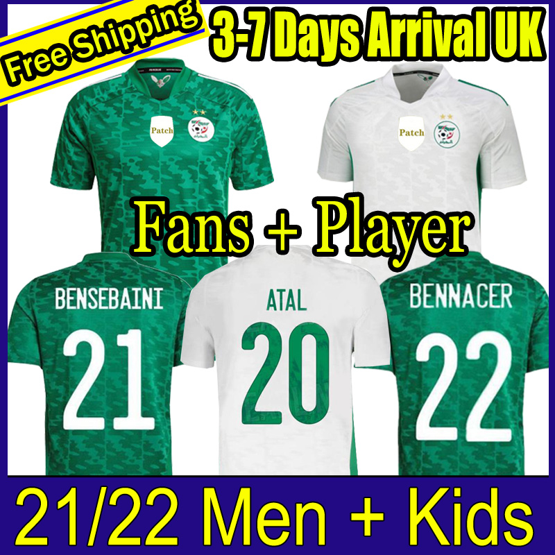 2020 2021 Algeria MAHREZ FEGHOULI Mens Soccer Jerseys Africa Cup Two Stars SLIMANI BENNACER ATAL Home Away Football Shirt Short Sleeve, Black;yellow
2020 2021 Algeria MAHREZ FEGHOULI Mens Soccer Jerseys Africa Cup Two Stars SLIMANI BENNACER ATAL Home Away Football Shirt Short Sleeve, Black;yellow